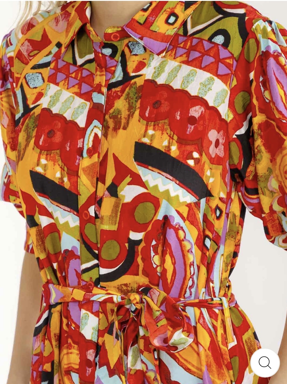 Vestido maxi multicolor con cinta