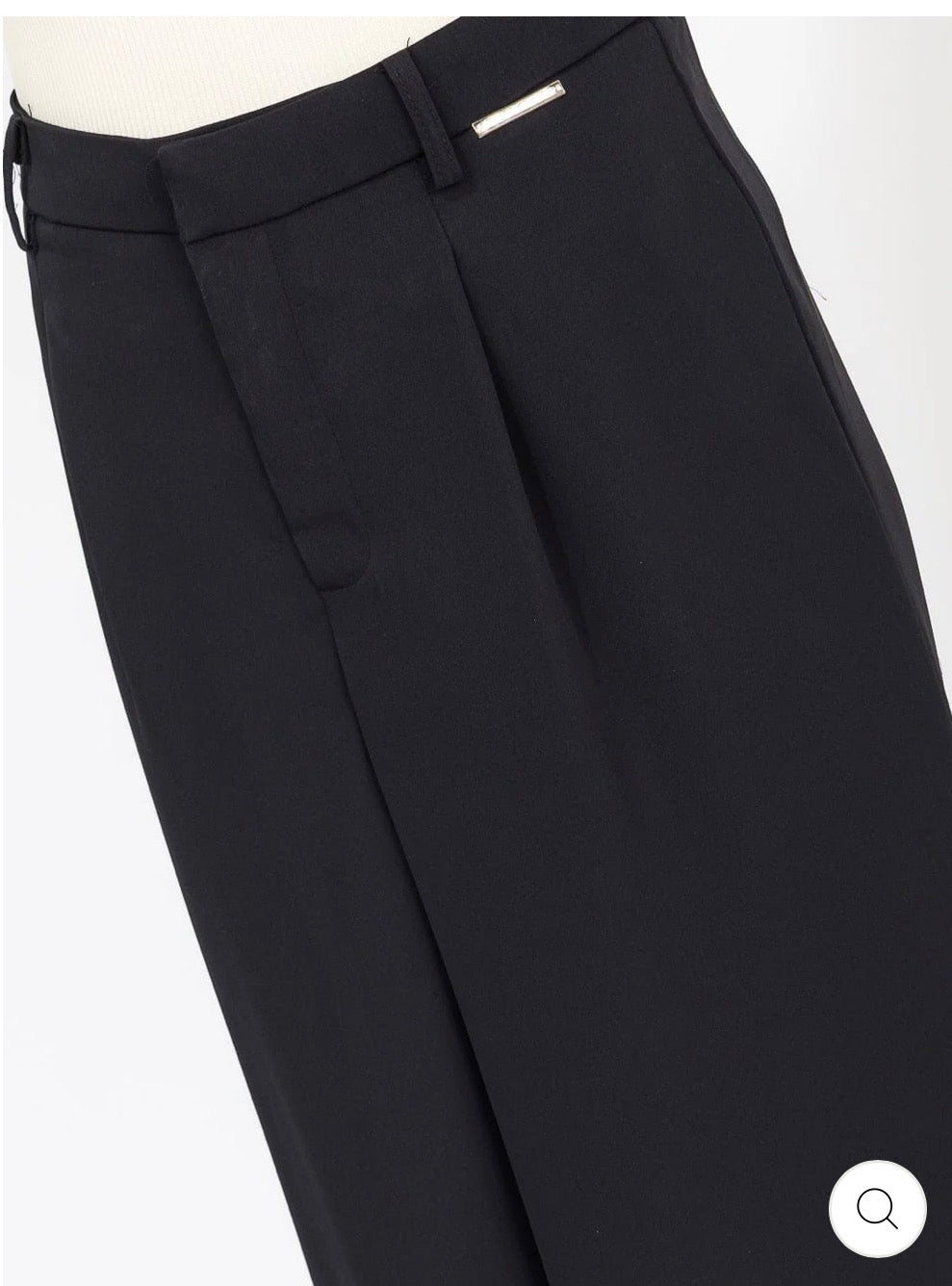 Pantalón negro wide leg