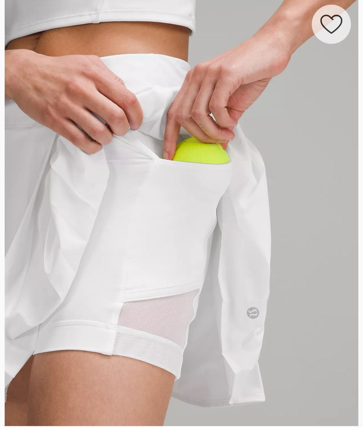 White side pleat HR Tennis skirt