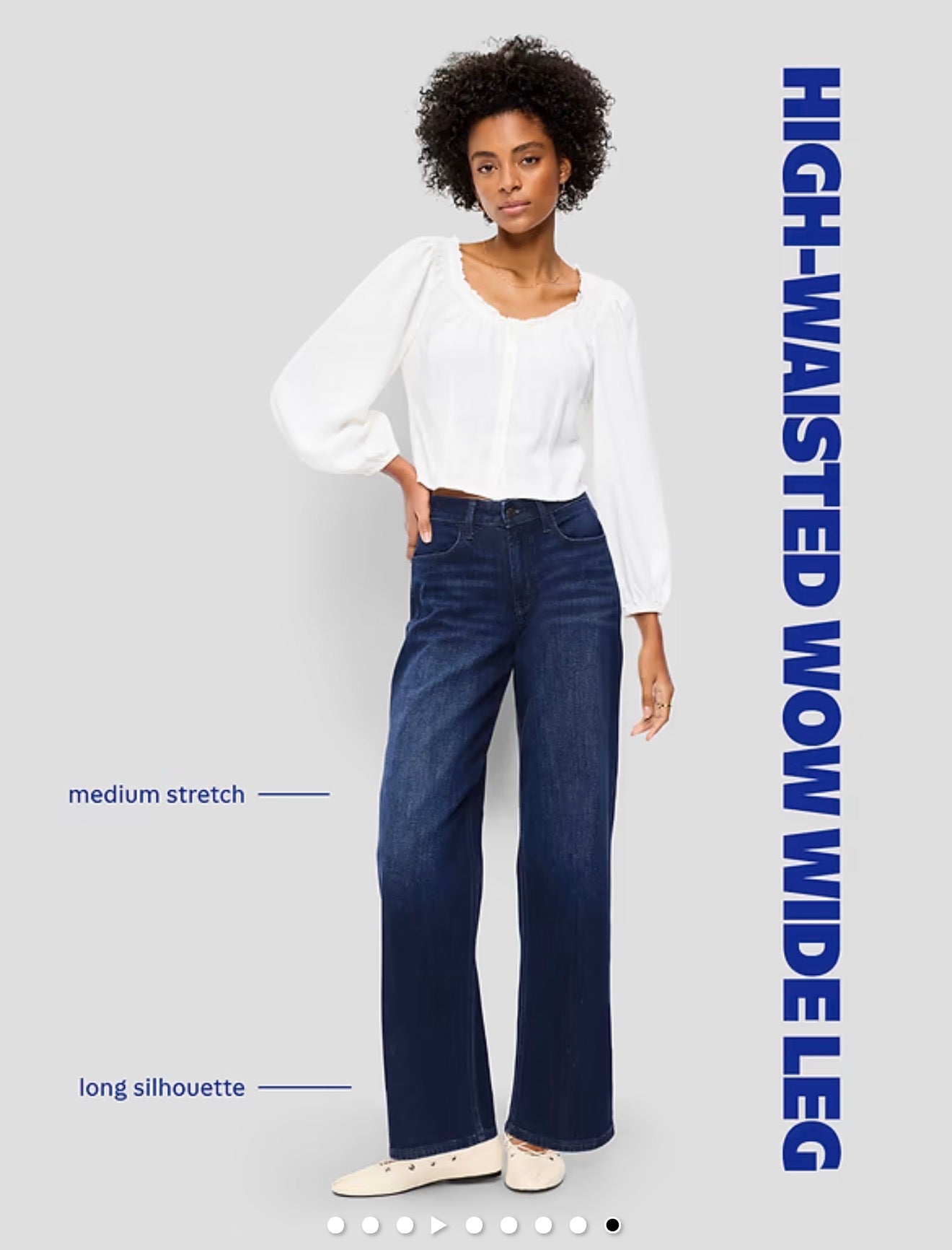 Jean wow wide leg Old Navy