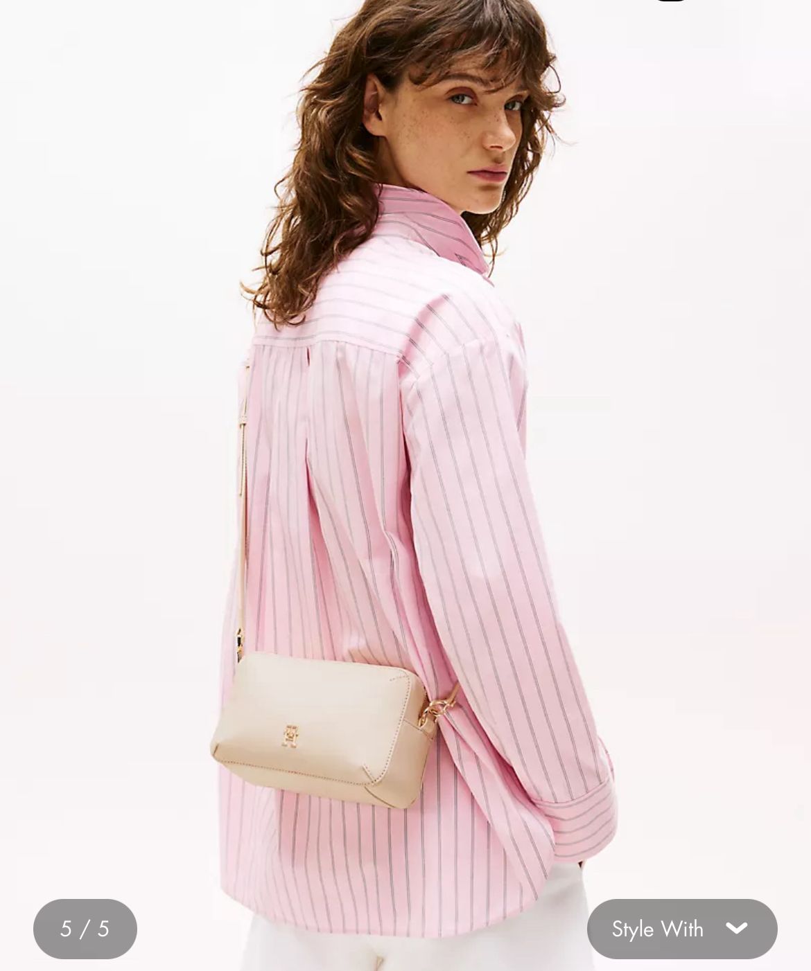 Cartera beige Tommy Hilfiger