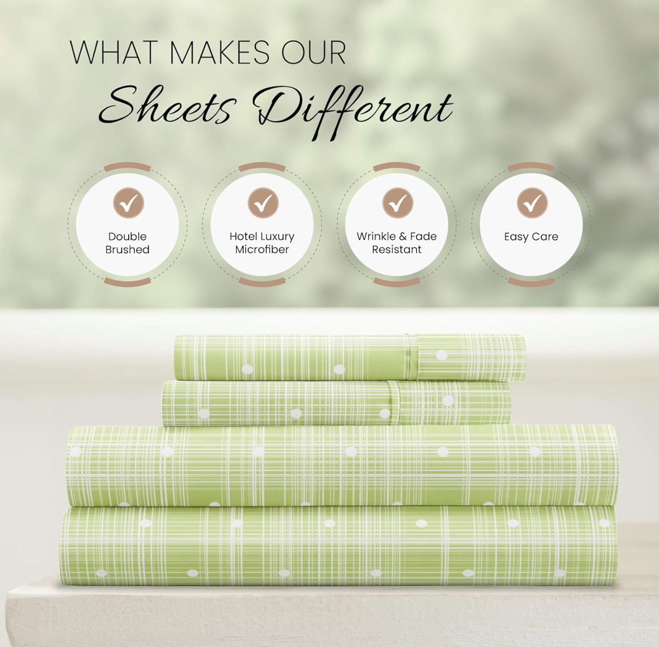 ienjoy Home The Timeless Classics Soft Polka Dots Twin Sheet Set