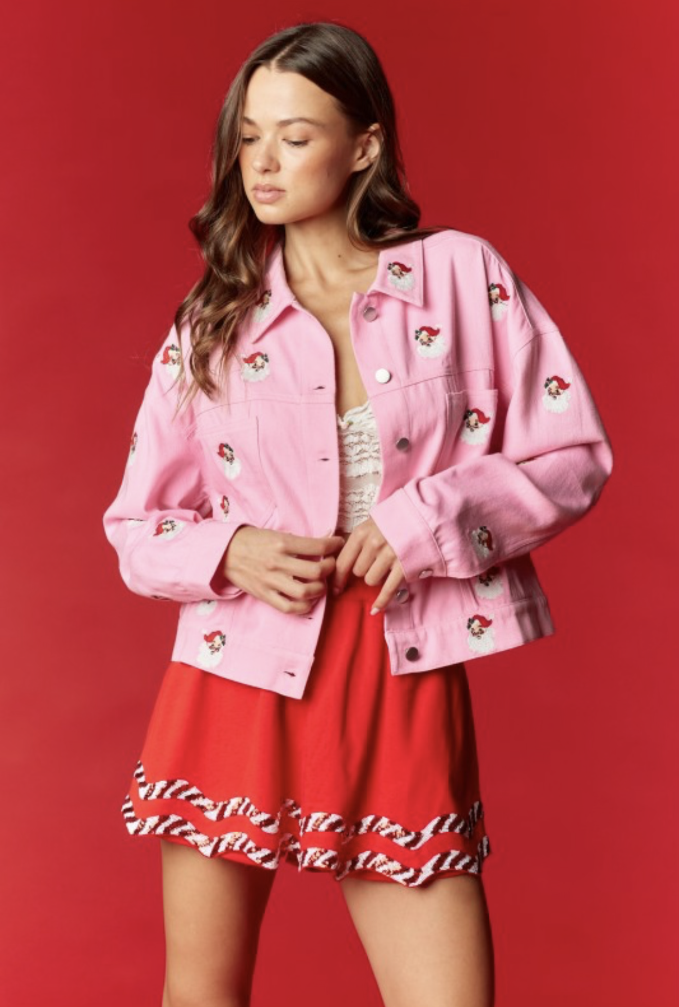 Chaqueta Pink Santa rosada