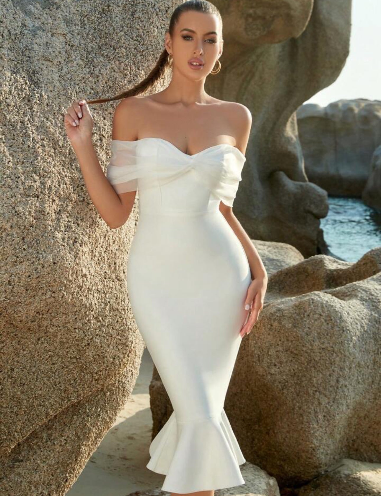Vestido blanco elegante