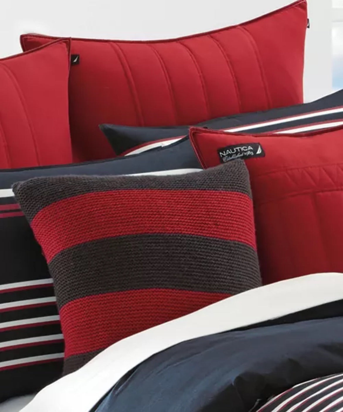Nautica Mineola Twin Duvet Cover Set Navy Twin