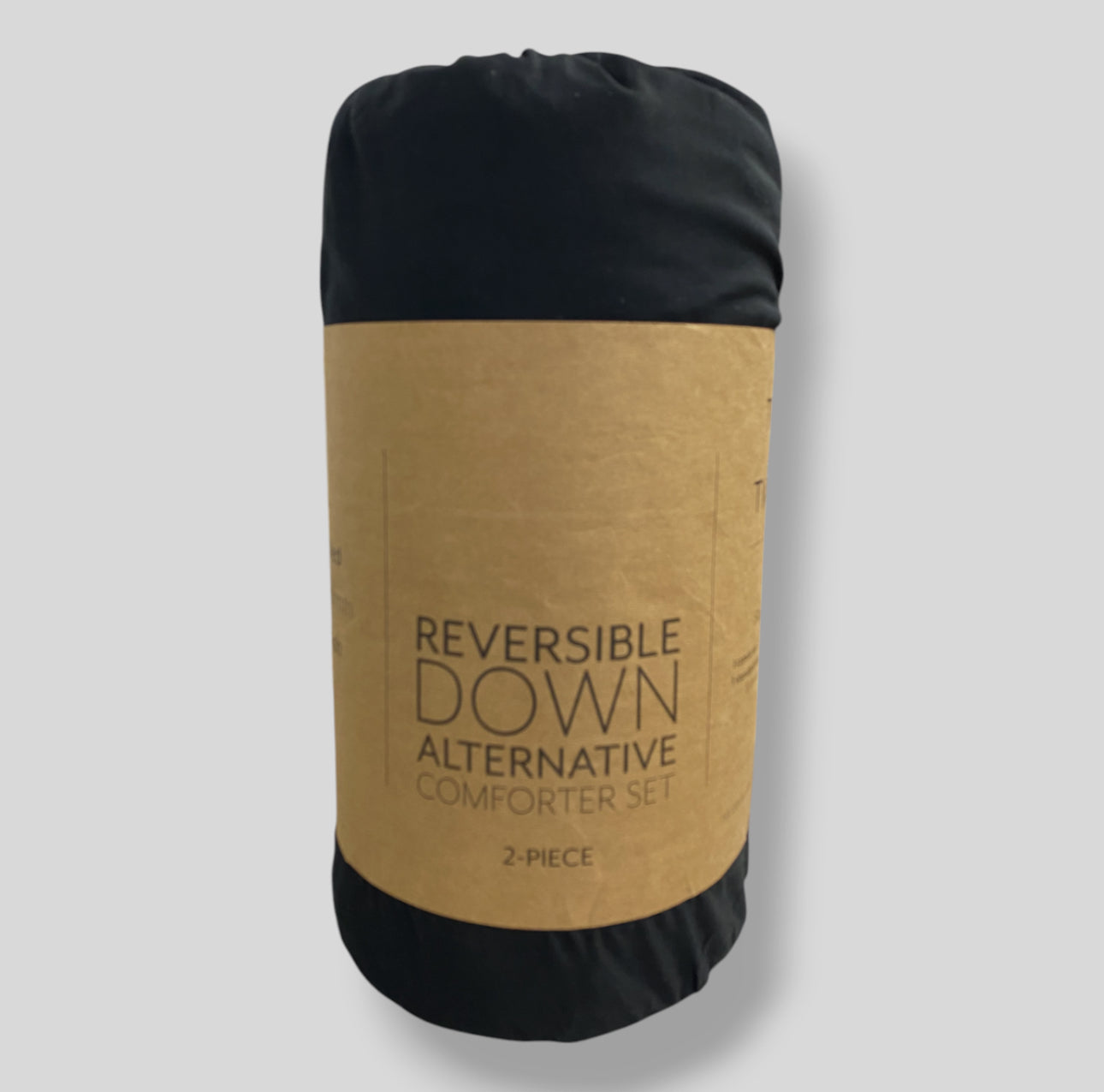 Ienjoy Home Black Fog Microfiber Down Alternative Twin/Twin XL Comforter Set - 2 piezas - 1 comforter and 1 standard sham