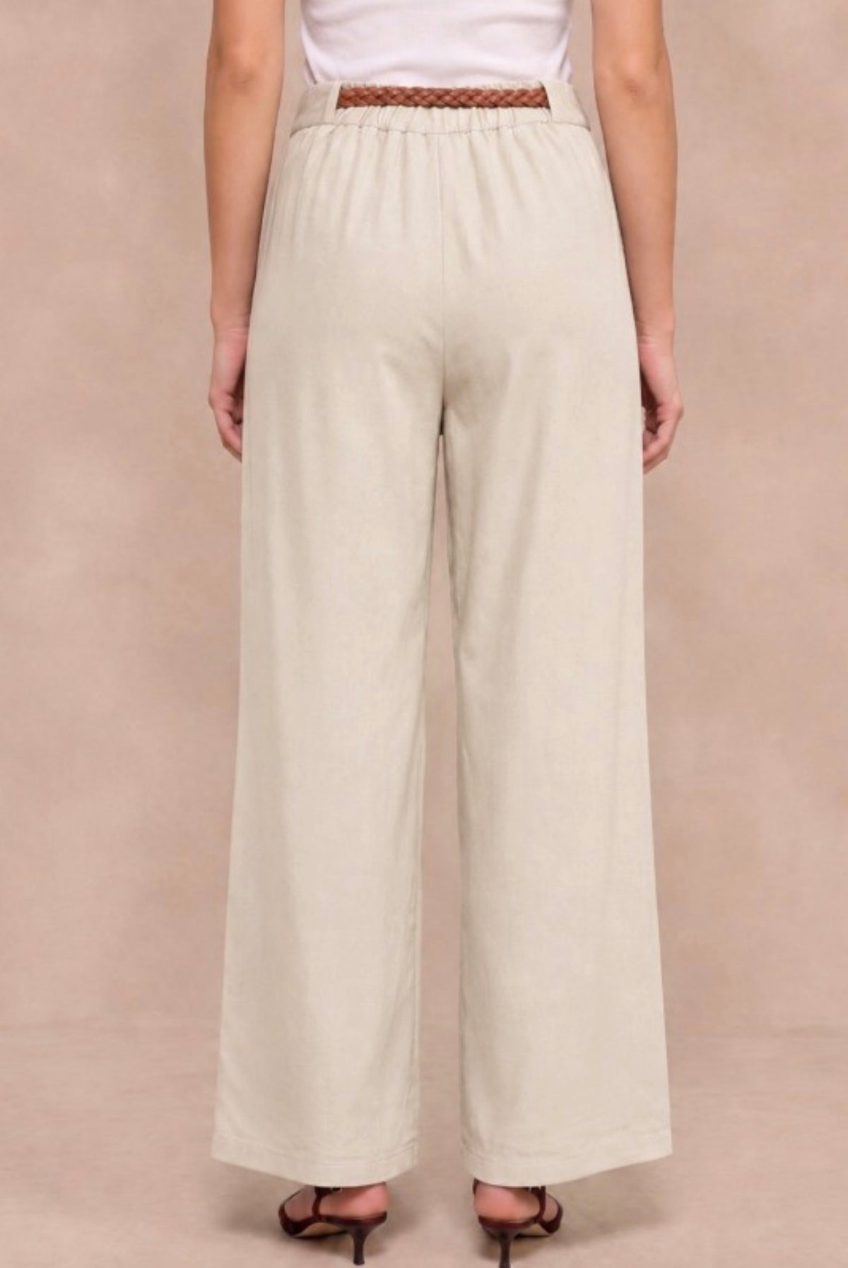 Pantalón Crema Capri