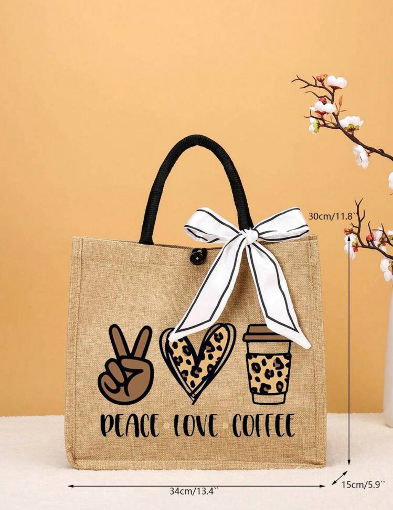 Bolsa PEACE LOVE COFFEE