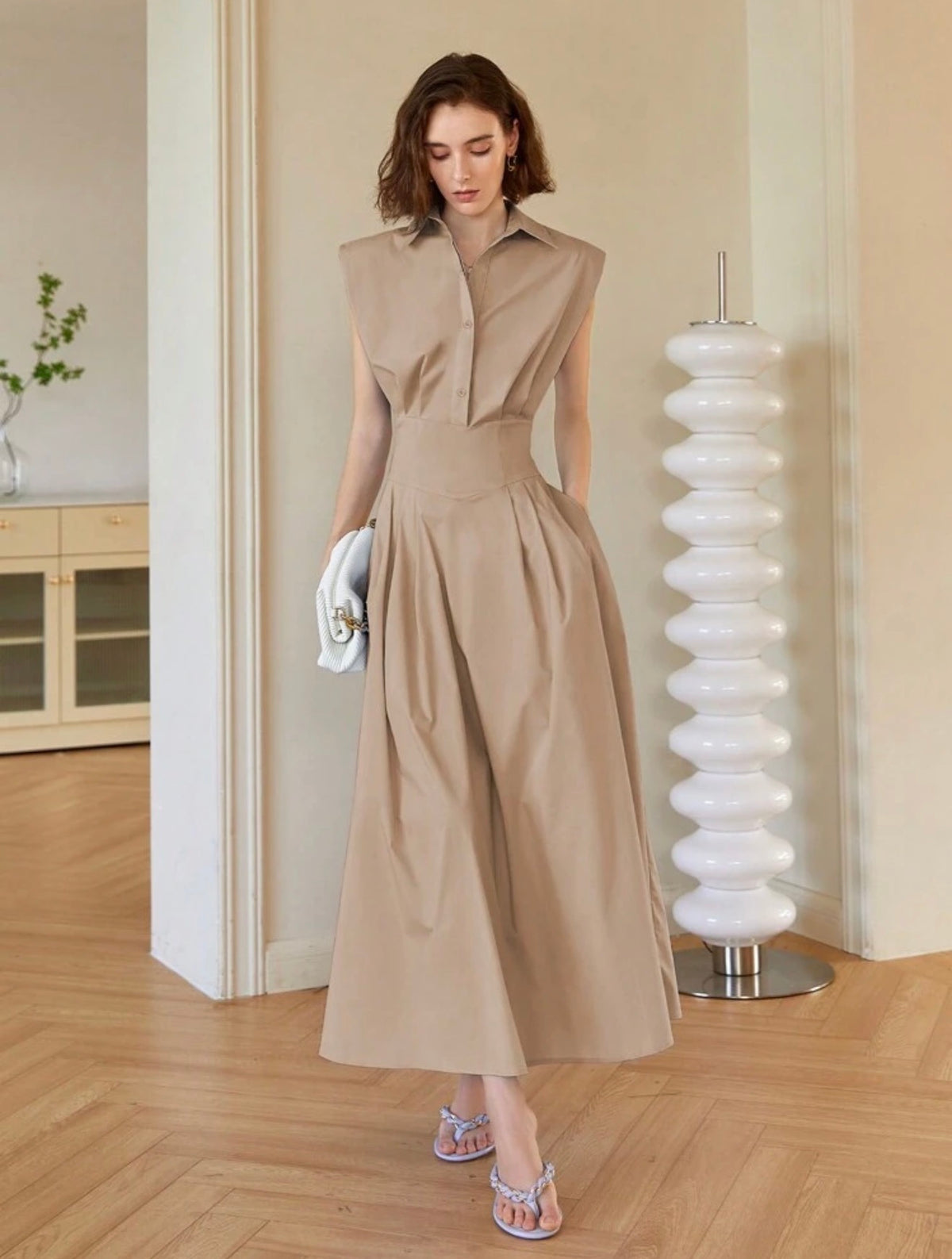 Vestido Amelia beige arena