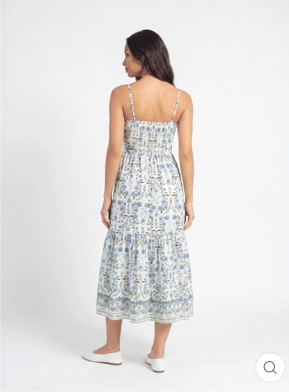 Vestido celestine floral azul