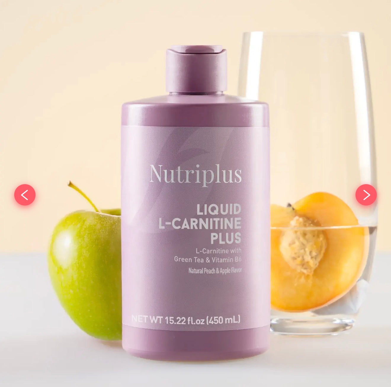 Nutriplus L-Carnitine Apple & Peach