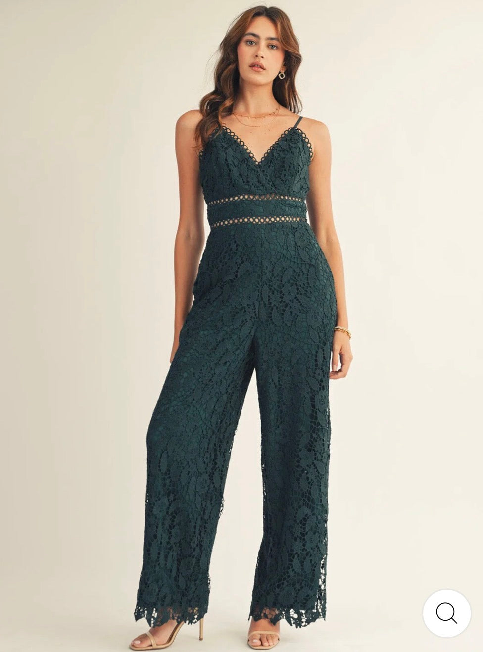 Jumpsuit verde crochet