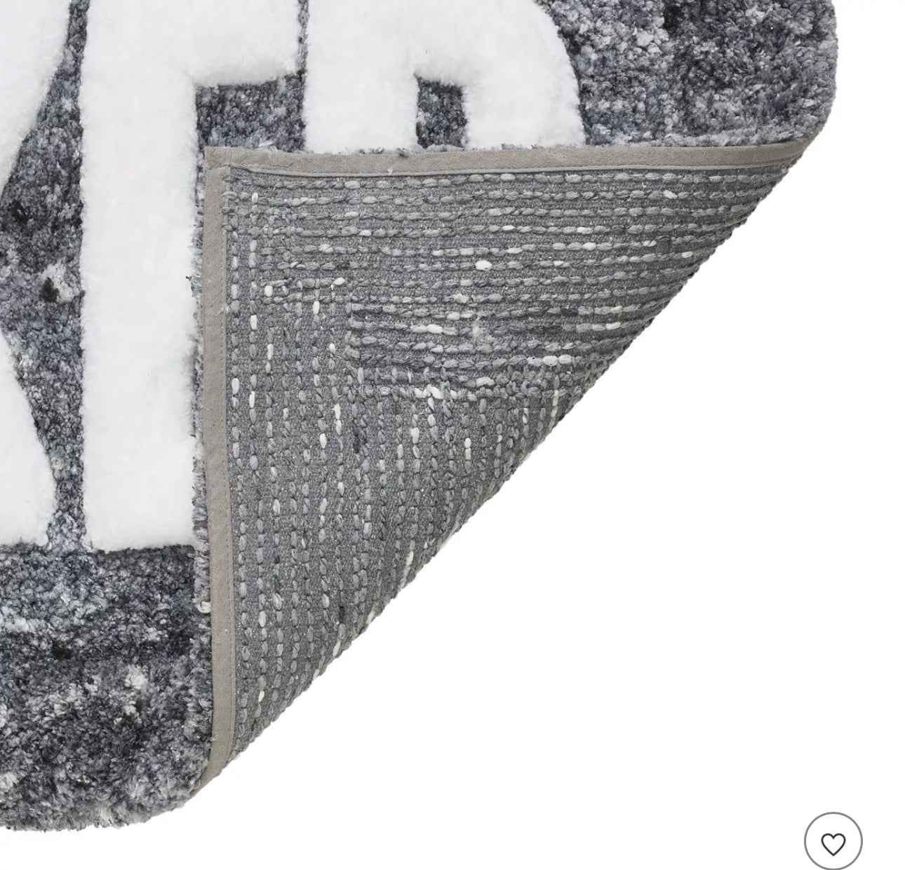 VCNY 24"x60" Home Get Naked Statement Bath Rug Charcoal Gray