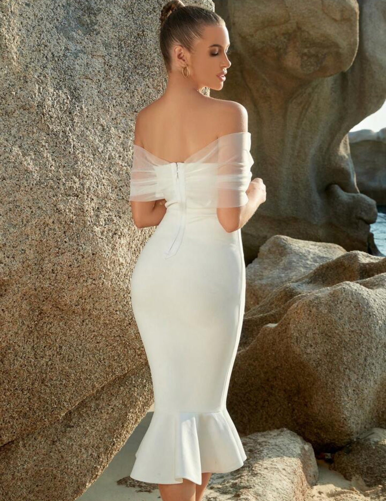 Vestido blanco elegante
