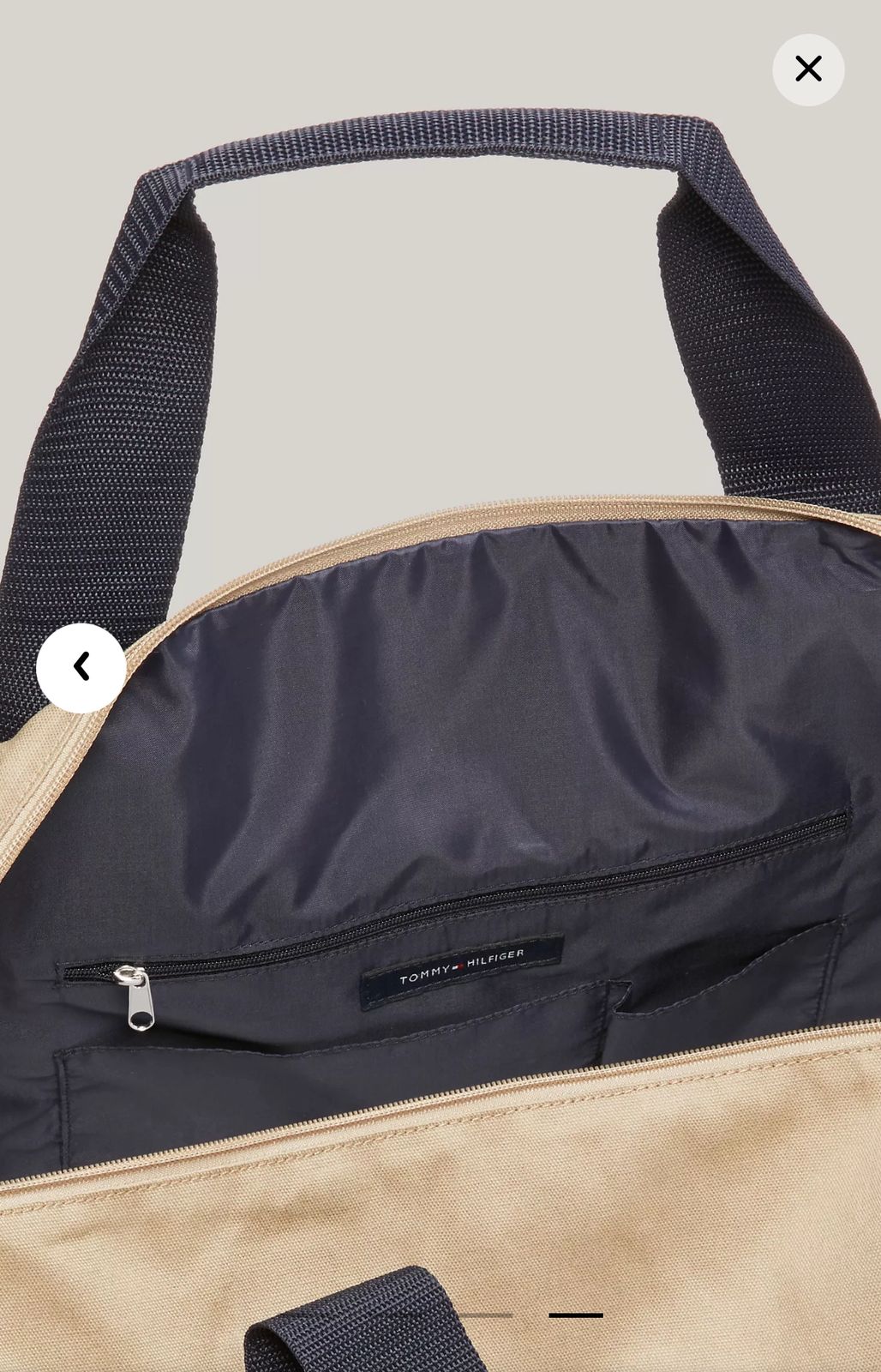Maletín beige Tommy Hilfiger