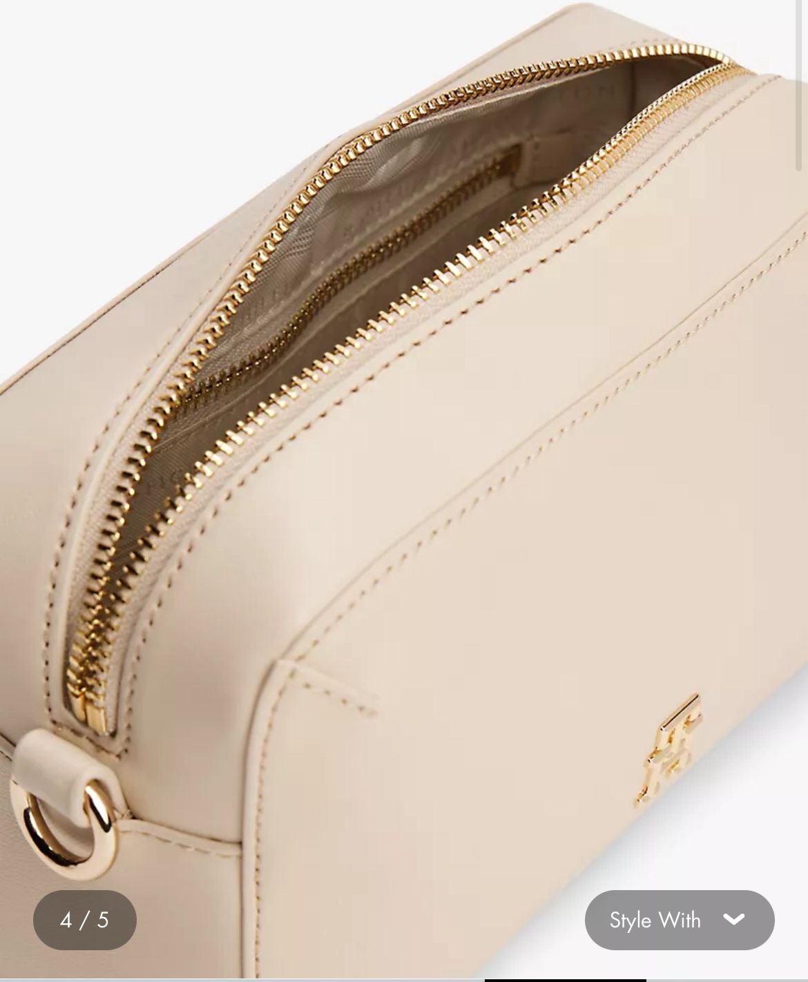 Cartera beige Tommy Hilfiger