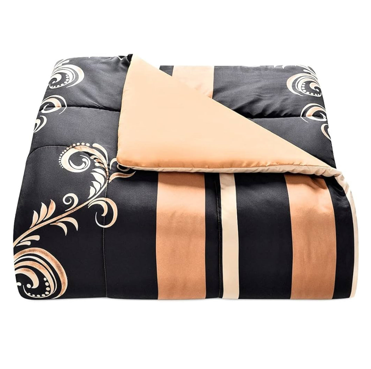 Fairfield Square Collection Lanwood Home Sabrina Damask 8-Piece Bed-in-A-Bag Comforter Set . 8 piezas. King.