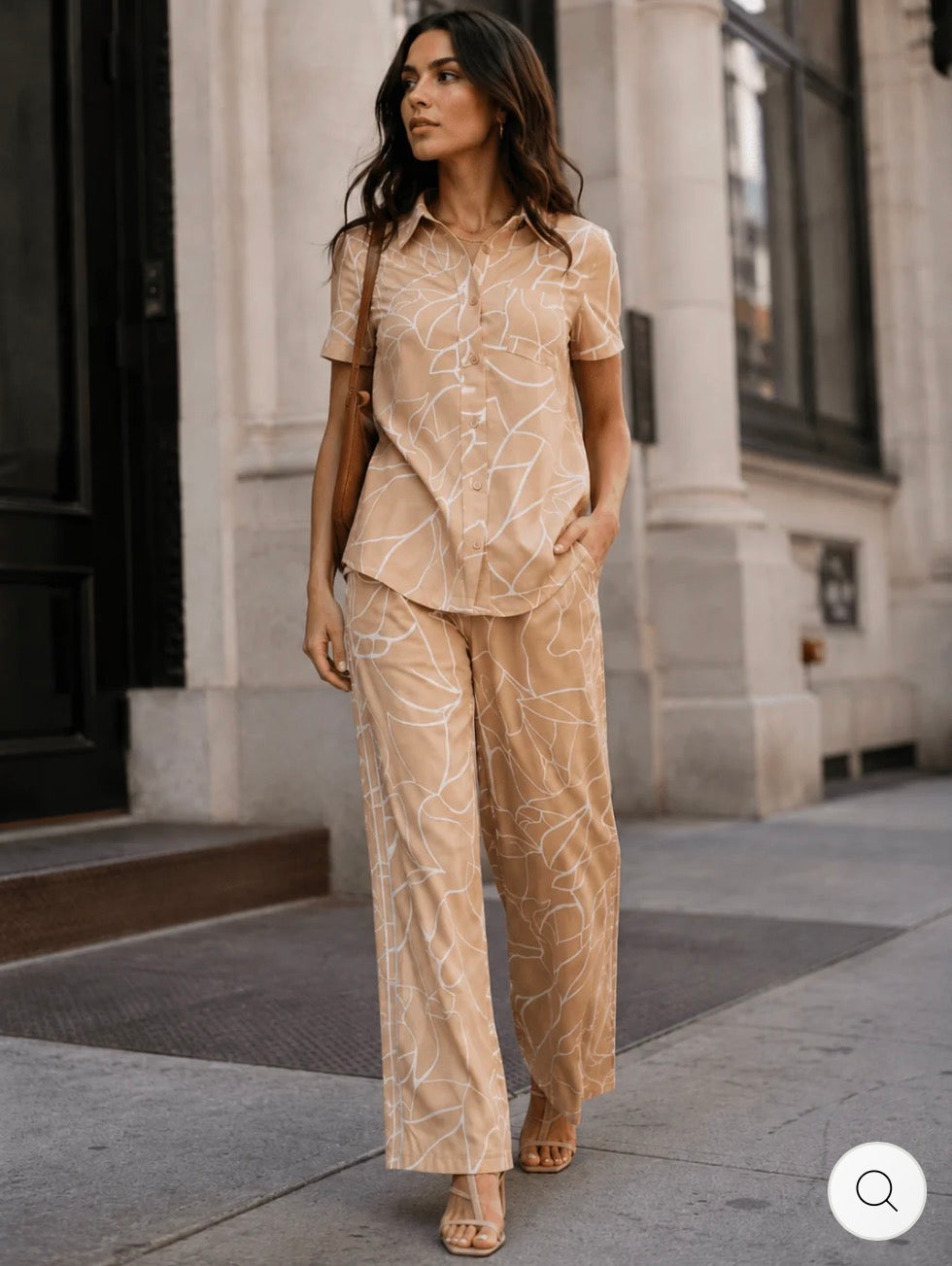 Conjunto Messina beige dos piezas