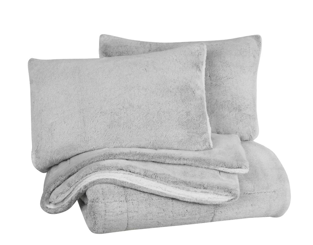 Swift Home | Reversible Faux set de 2 fundas para almohada Fall/Winter Comforter Set
