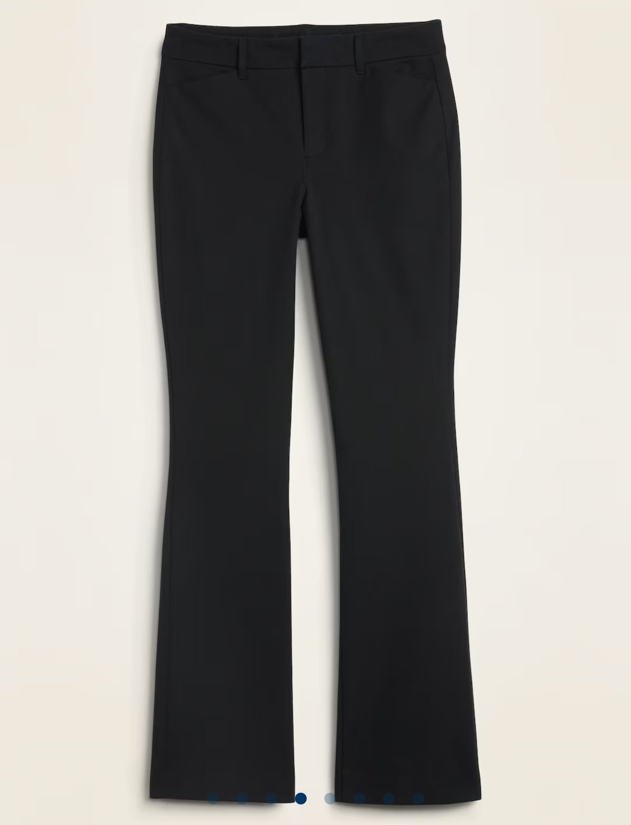 High-waisted pixie flare pants color negro OLD NAVY