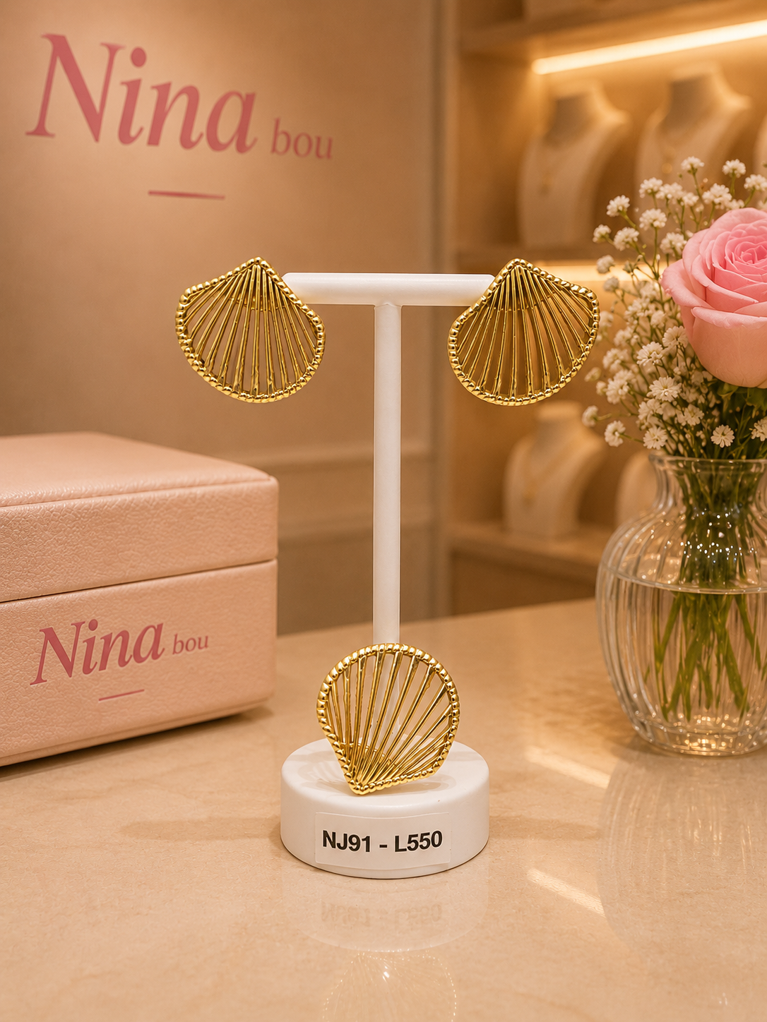 Nj91 Set aritos + anillo
