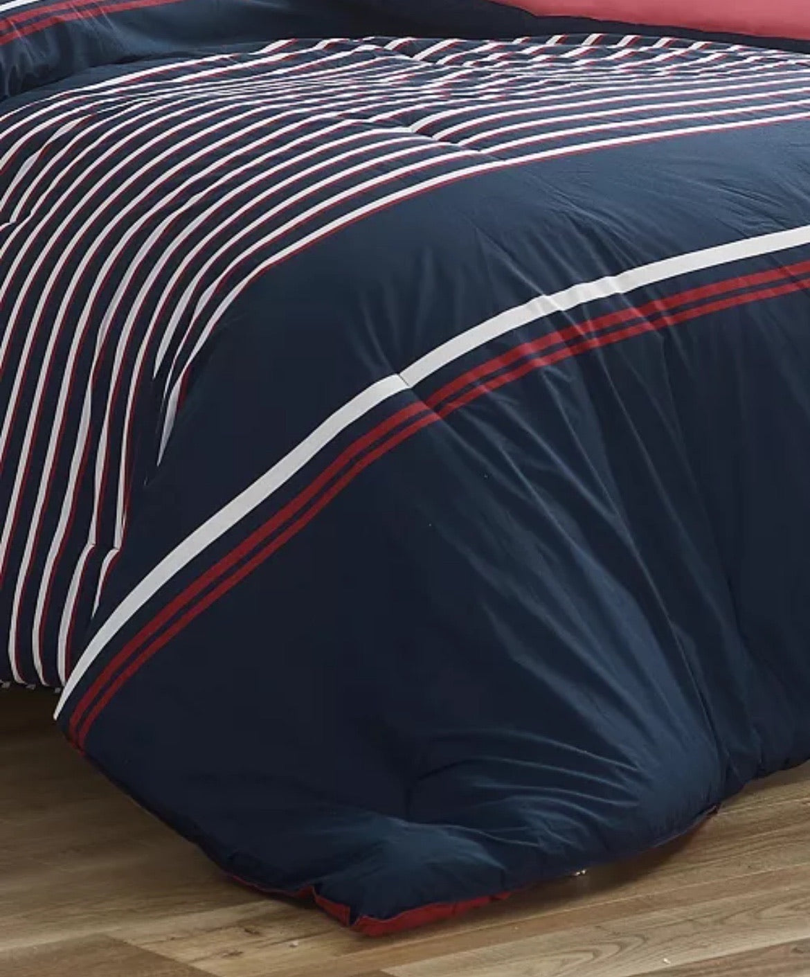 Nautica Mineola Twin Duvet Cover Set Navy Twin