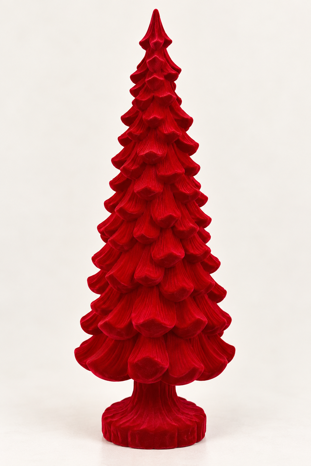 Árbol Navideño Velvet Rojo Escarlata 43 cm