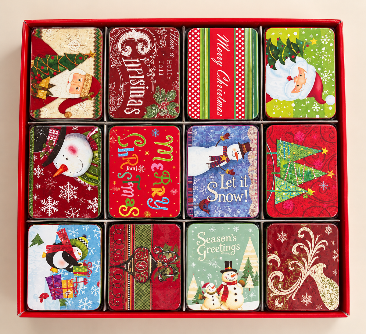 Latita Navideña Santa’s Little Gift – Ho Ho Ho (imagen ilustrativa, variedad de estilos)