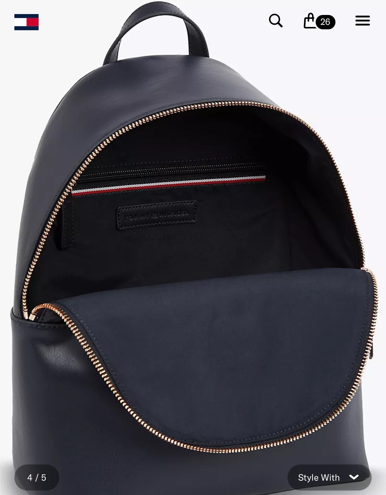 Mochila de rayas Tommy Hilfiger
