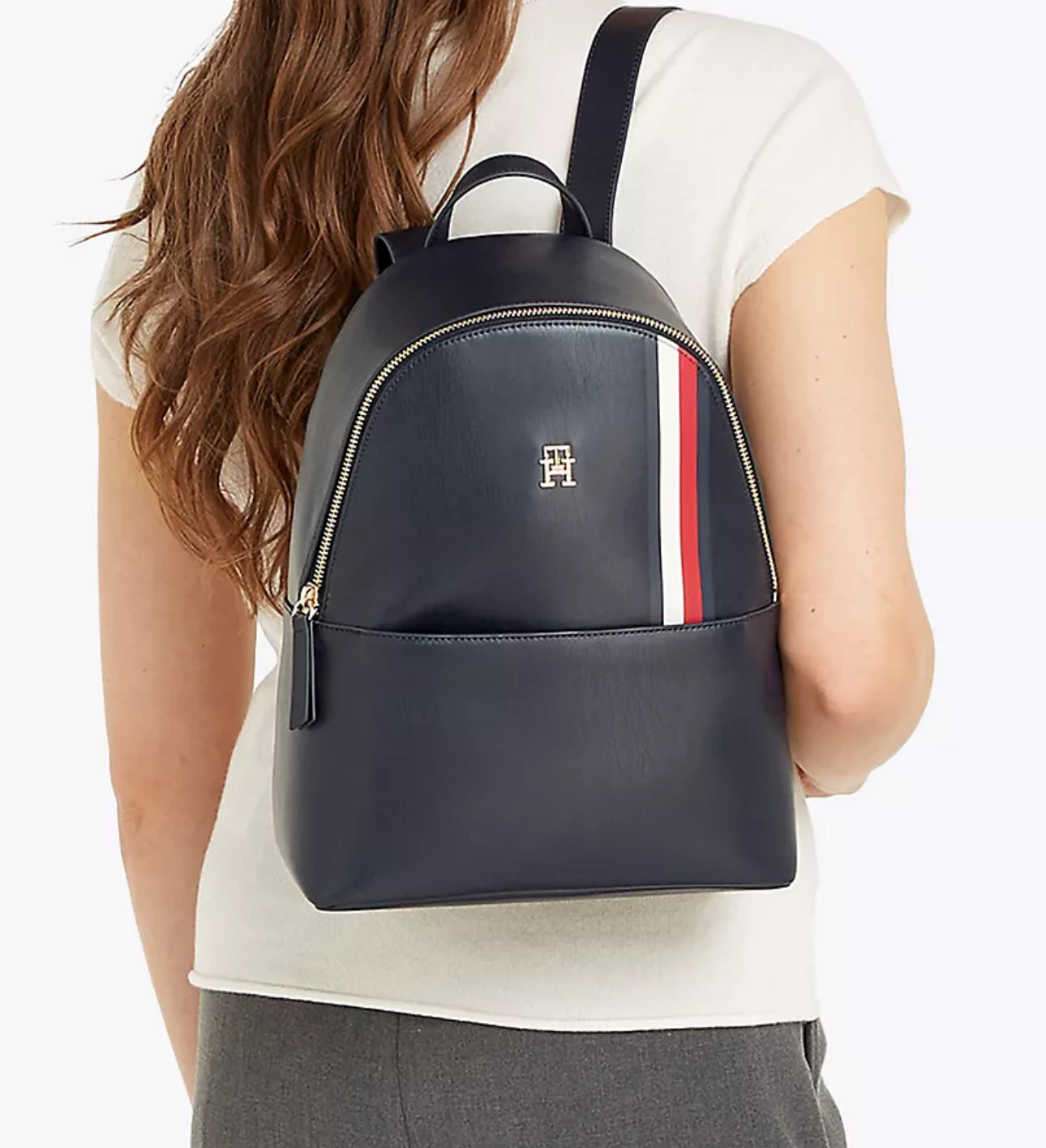 Mochila de rayas Tommy Hilfiger