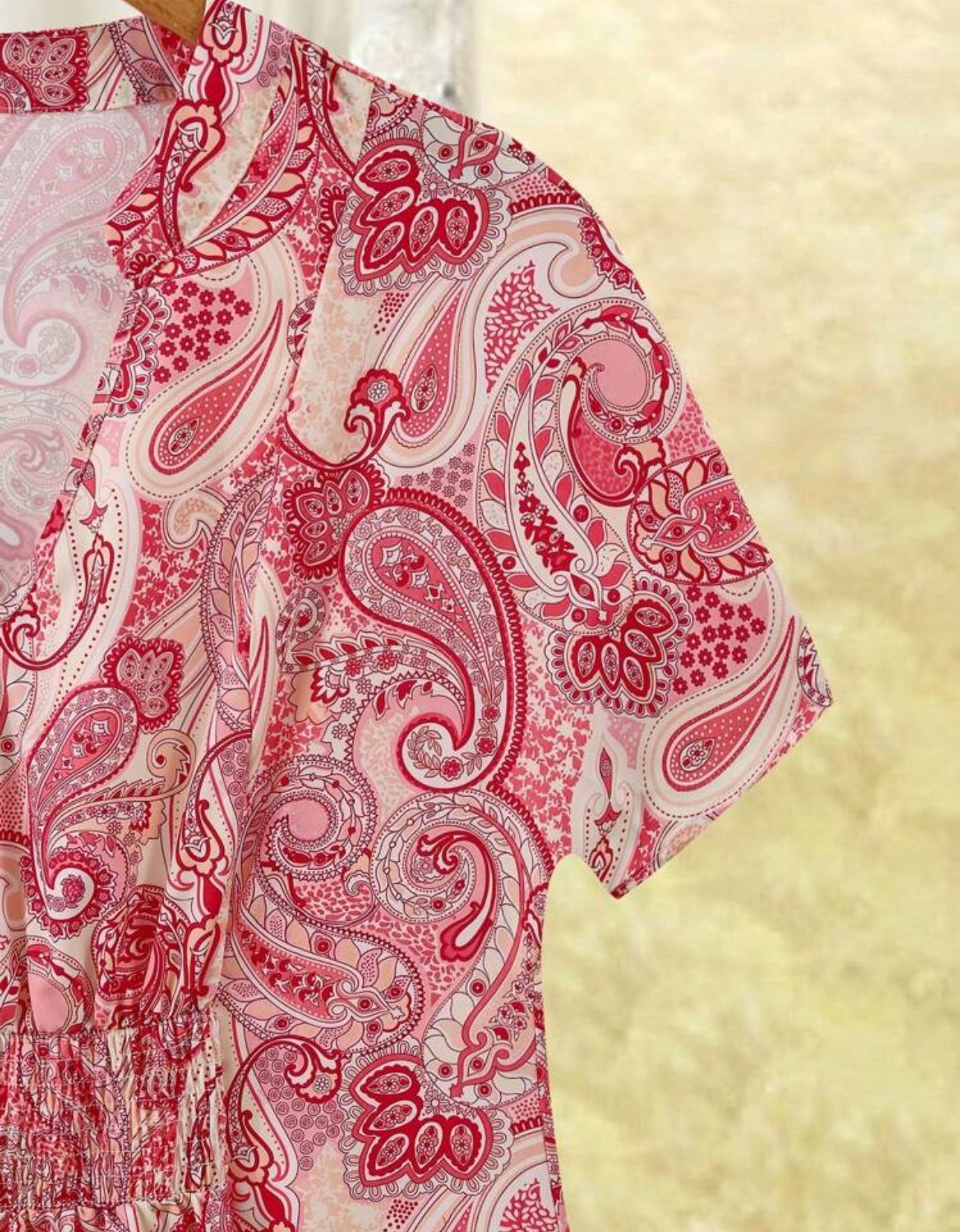 Vestido manga corta con elastico en la cintura