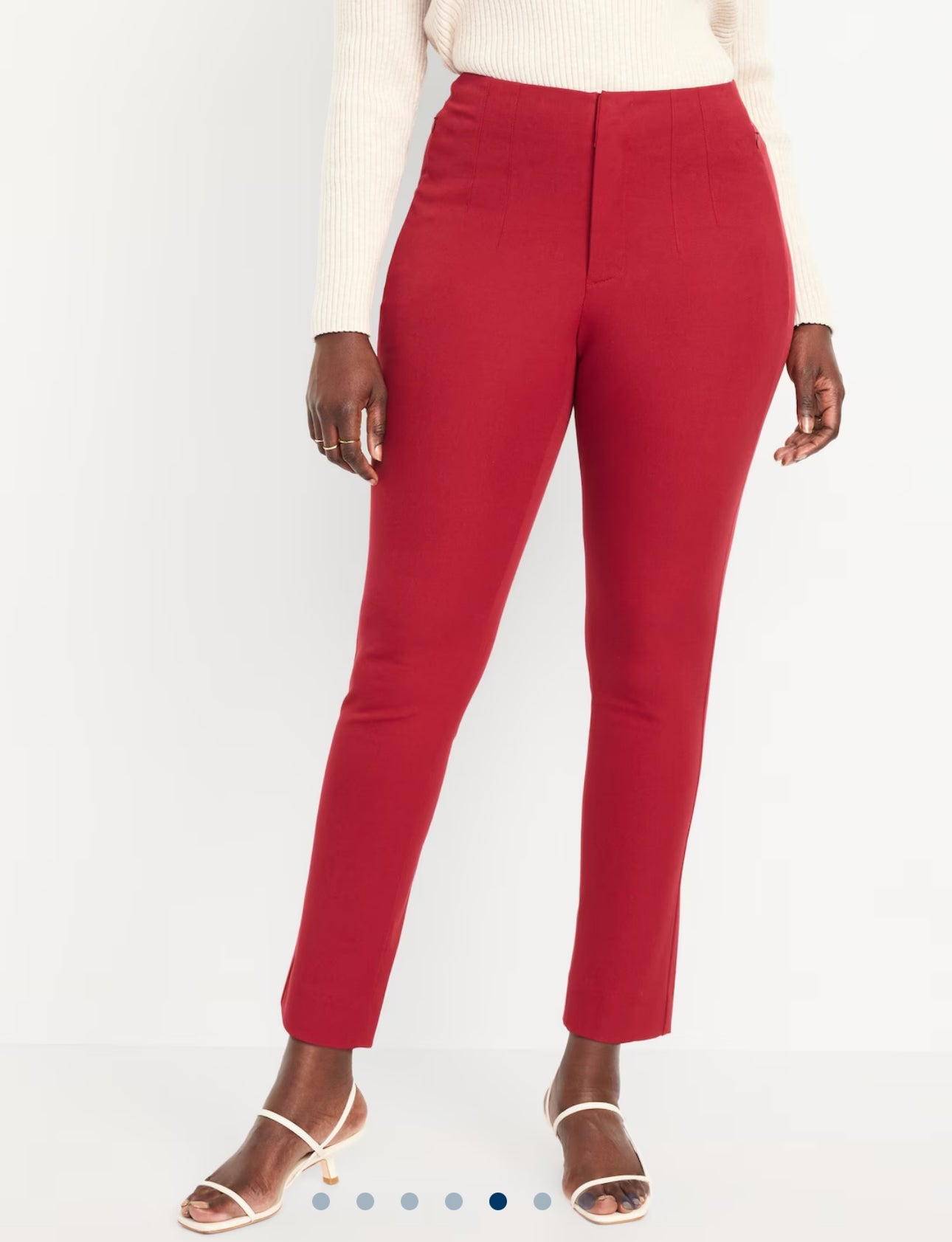 Pantalón extra high-waisted polished pixie skinny