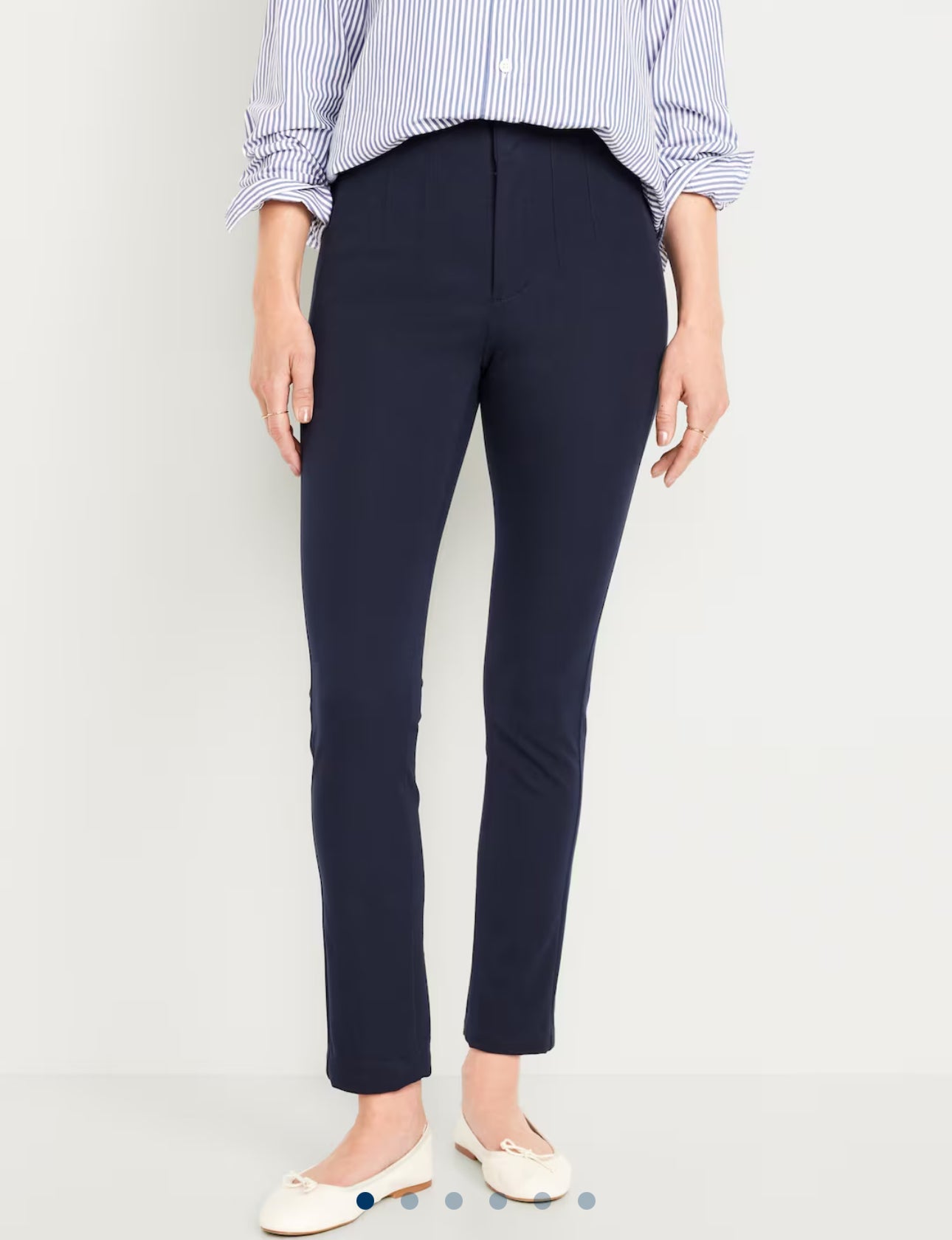 Pantalón extra high-waisted polished pixie skinny