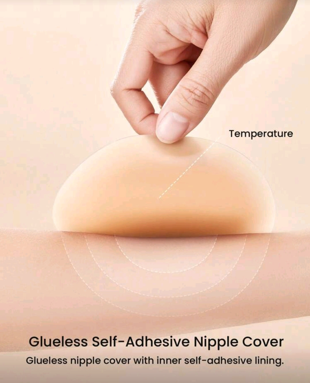 Cubrepezones de silicon reutilizables 3.9 pulgadas