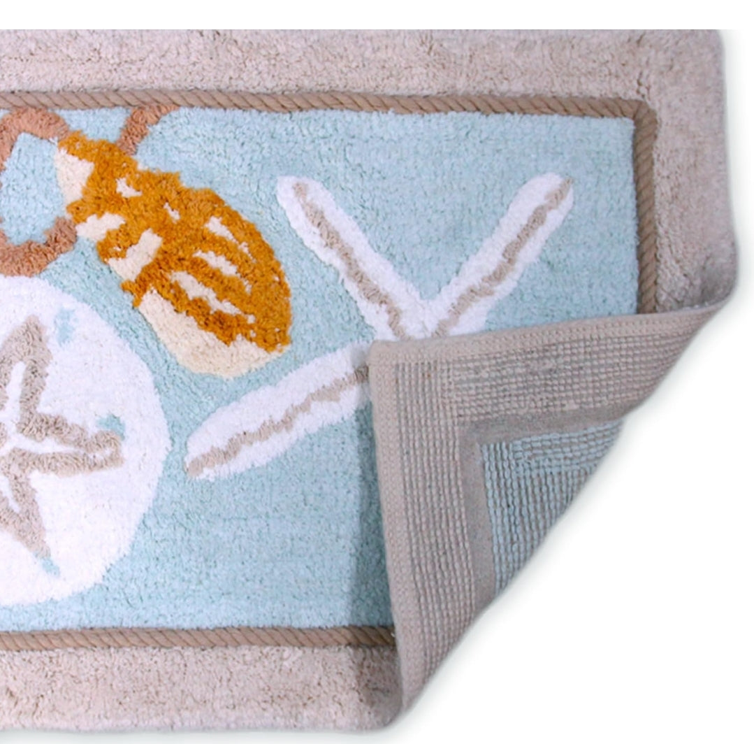 Avanti Linens Bathroom Rug Bath Mat Bathroom Accessories Seaglass Collection 20" x 30, 1 Alfombra de Baño