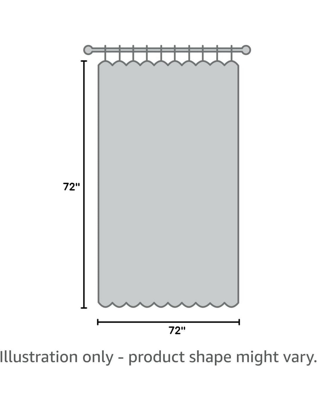 Tommy Bahama - Fabric Shower Curtain, Tropical Lightweight Style, Hook Holes Top (Casablanca Garden Grey, 72" x 72")