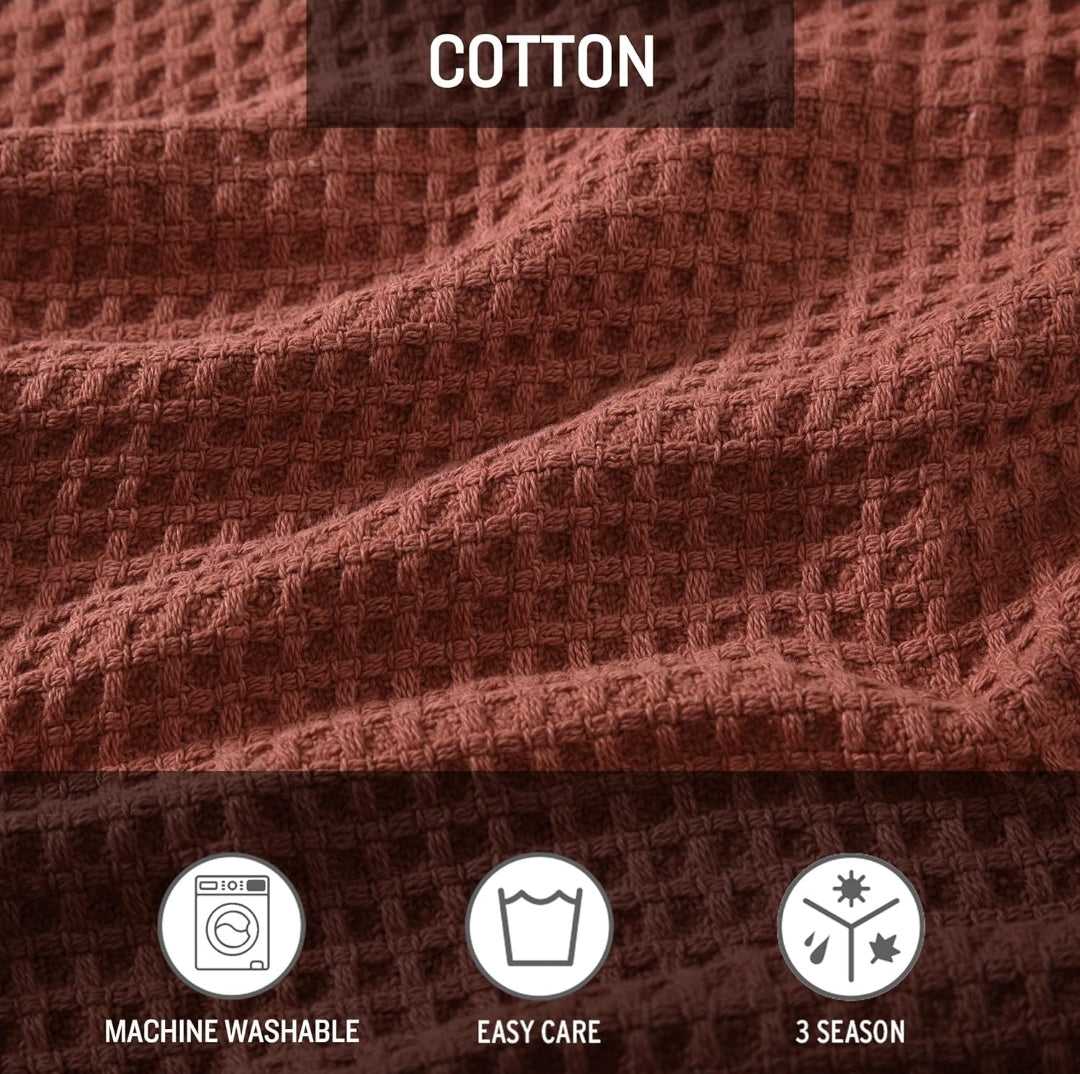 Eddie Bauer Waffle Weave Blanket Orange
Soft, Medium Weight, Softens Every Wash, Bedding, Bedroom Decor, 1 colcha, Twin