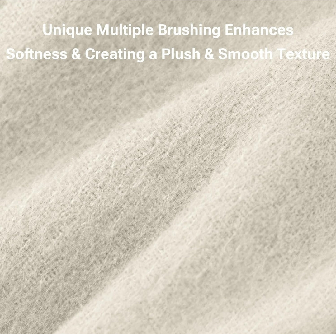 True North by Sleep Philosophy 100% Cotton Sheet Twin Ivory Solid 3 Piezas, Blanco, Twin