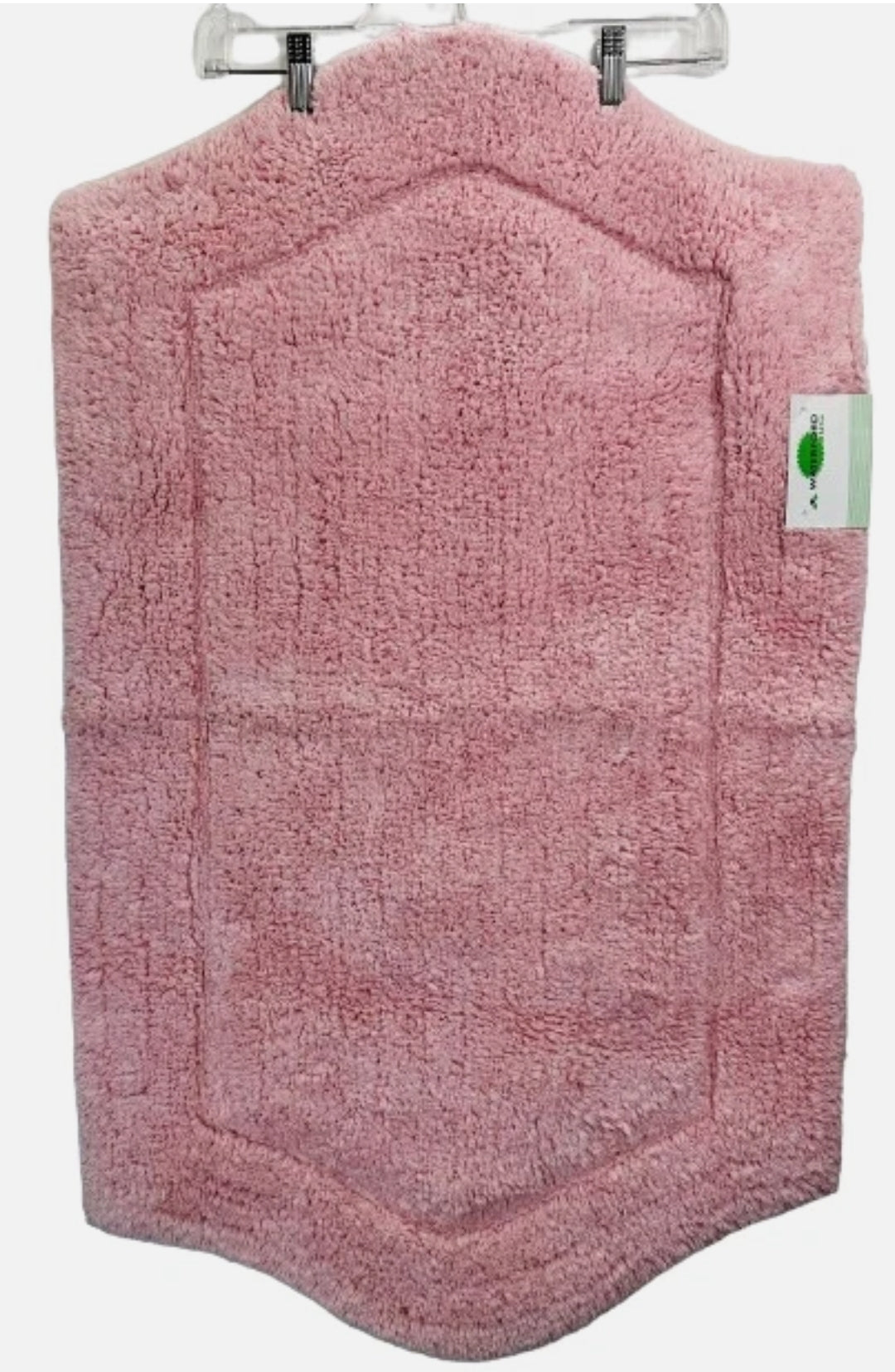 HOME WEAVERS Waterford Collection Rectangle Tufted Bath Rug Pink 17 in x 34 in, 1 Alfombra Rosada