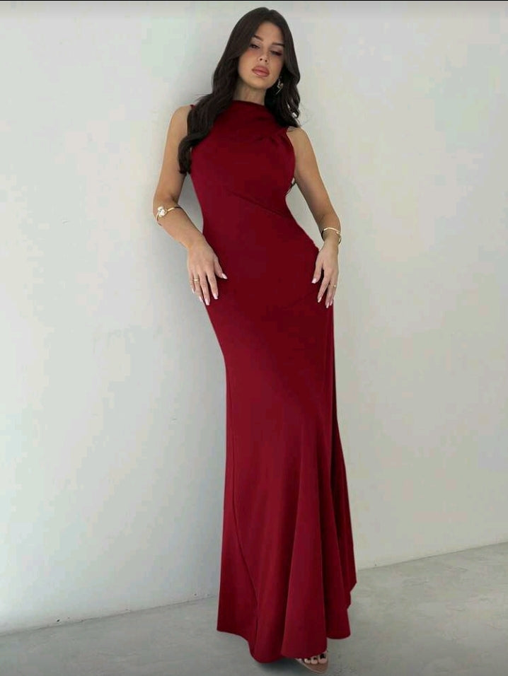 Vestido rojo largo elegante