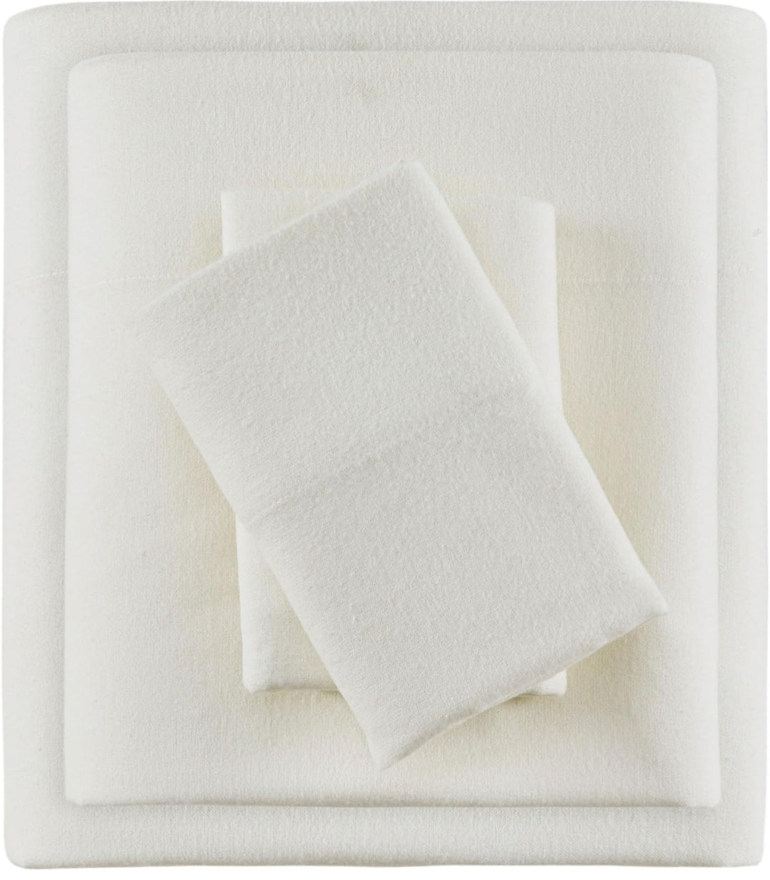 True North by Sleep Philosophy 100% Cotton Sheet Twin Ivory Solid 3 Piezas, Blanco, Twin