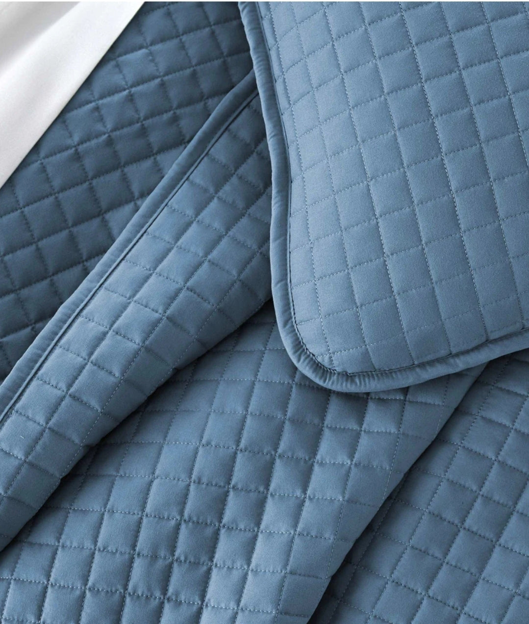 Southshore Fine Living, Inc. Twin Quilt Bedding Set Soft Microfiber, 2 piezas,Azul, Twin