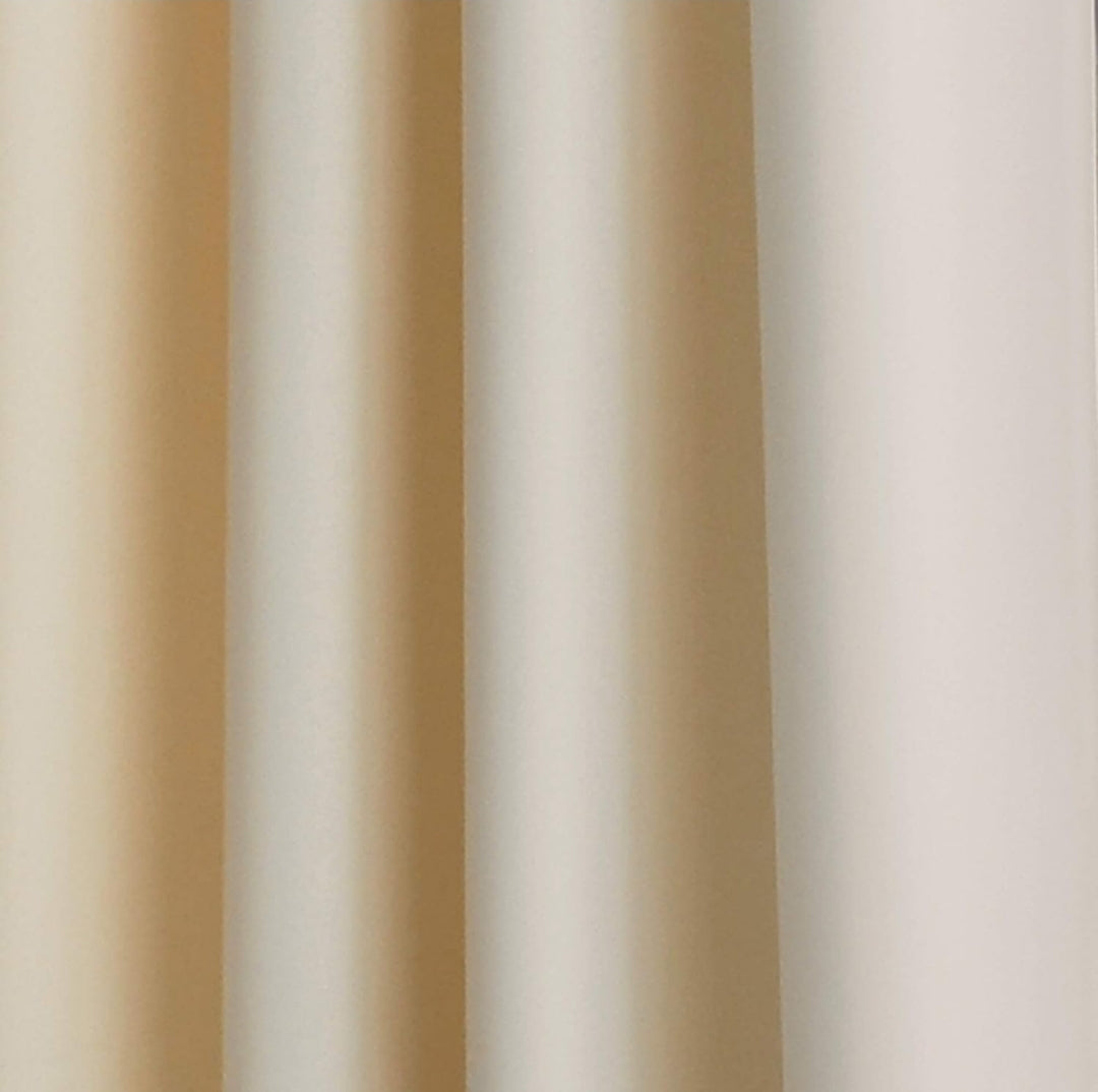 Curtainworks Kendall Color Block Grommet Curtain Panel, 95 pulgadas, Cream/Black, 1 cortina