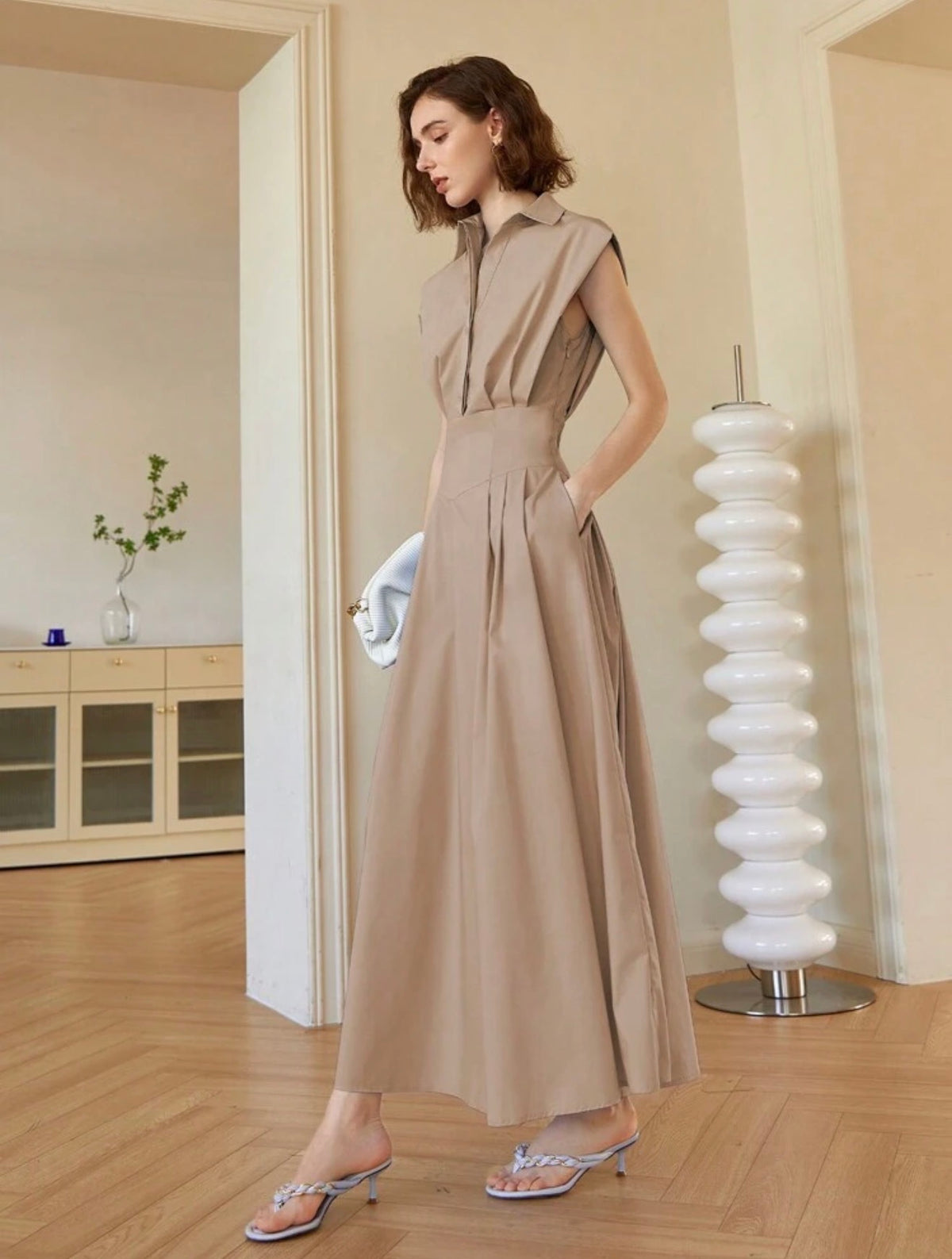Vestido Amelia beige arena