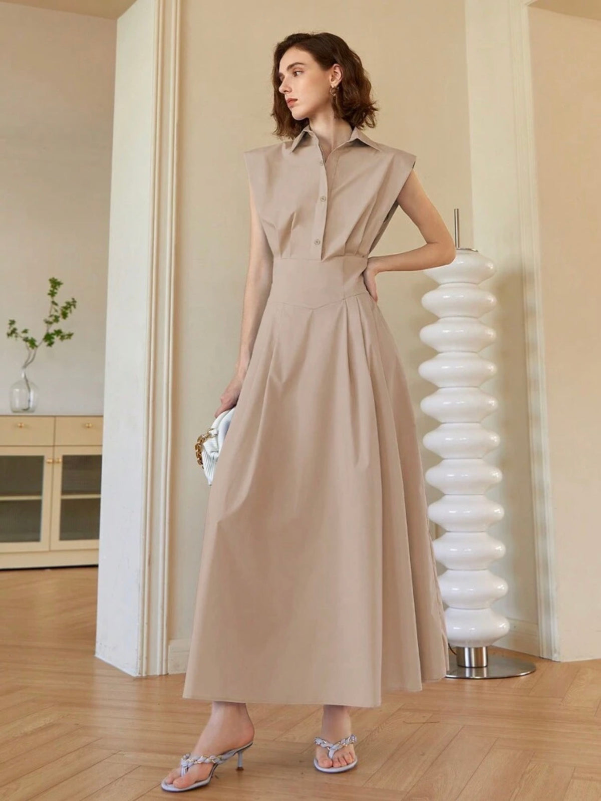 Vestido Amelia beige arena