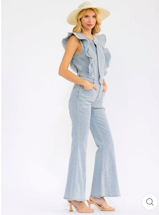 Jumpsuit azul claro Denim