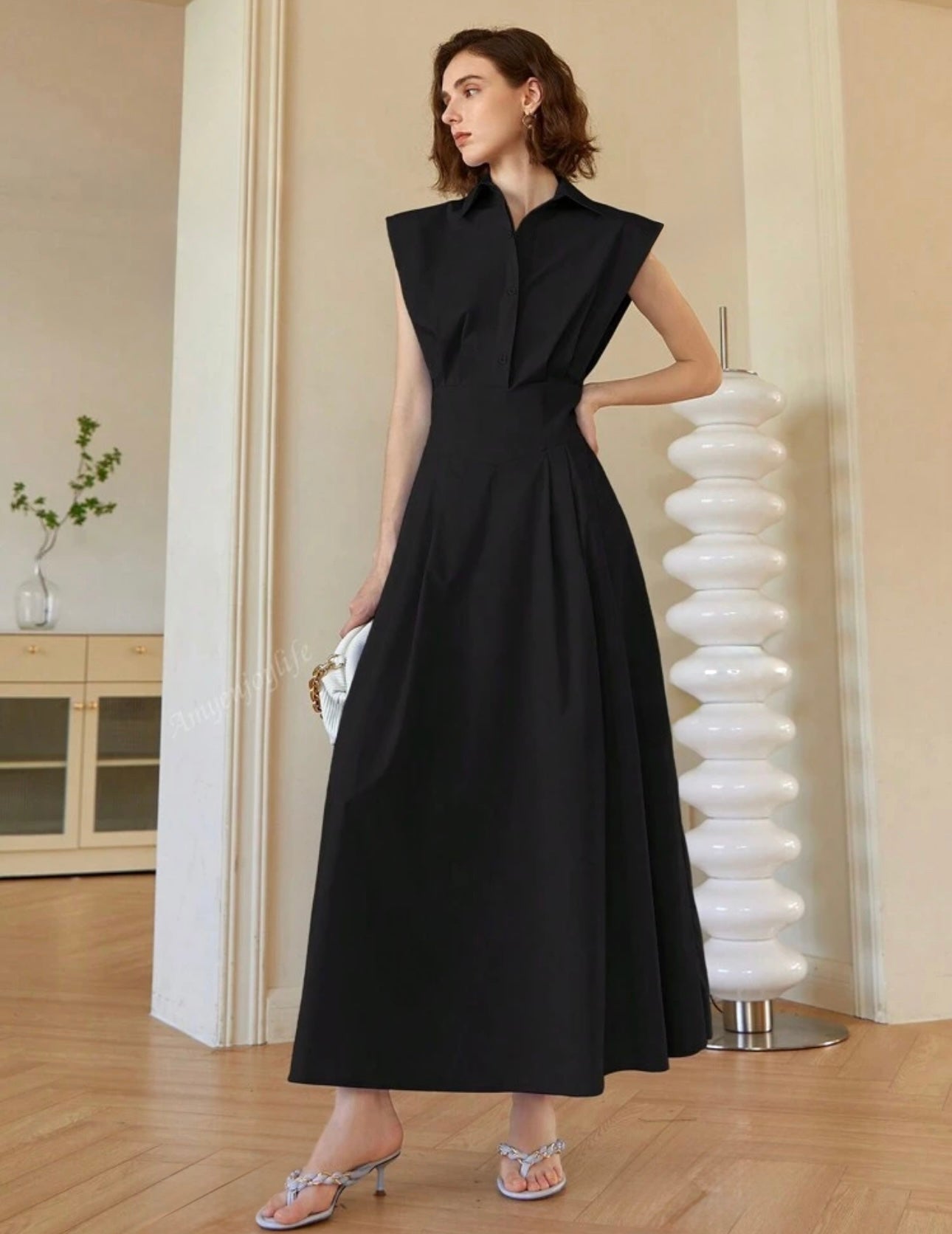 Vestido elegante color negro