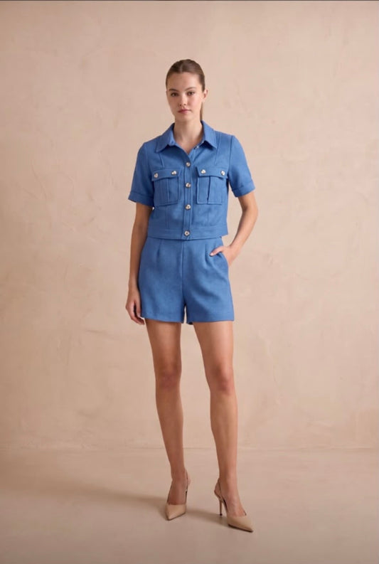 Conjunto azul celeste dos piezas Rubienn