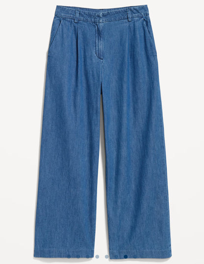 Wide jean extra high-waisted (Old Navy)