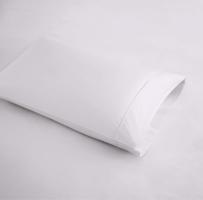 Beautyrest BR 600 TC Cooling Cotton Blend Solid Sheet 16 Inch Deep Pocket Hypoallergenic, All Season, Soft Bedding-Set, Matching Pillow Case, Blanco, 4 Piezas, King